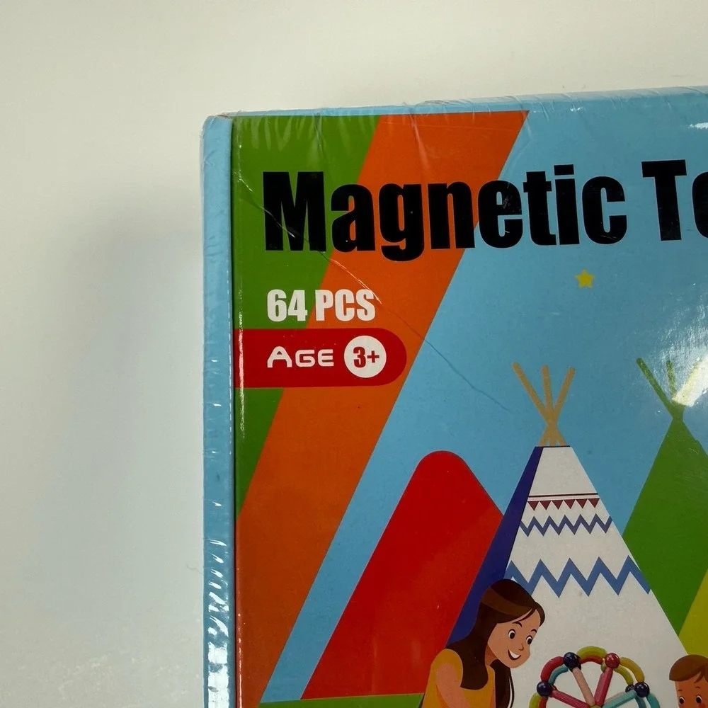 Paaxido‎ Magnetic Toys 64 Pieces NEW Children Building Create Ages 3+
